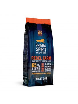 Primal Spirit By Alpha Spirit Rebel Farm 65% Sucha Karma Dla Psa 12 kg